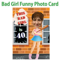 Bad Girl 40. Frauengeburt Foto