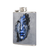 Bad Girl rustic Grau Flachmann (Links)