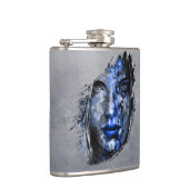 Bad Girl rustic Grau Flachmann (Rechts)