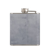 Bad Girl rustic Grau Flachmann (Rückseite)