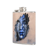 Bad Girl rustikale Rose Gold Flachmann (Links)