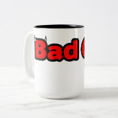 Bad Girl Zweifarbige Tasse (Vorderseite Links)