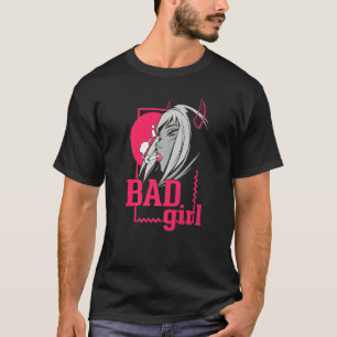Bad Girls No Angel Rebellis Bad Attitude Naughty T-Shirt