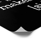 Bad Grammar macht mich [sic] Poster (Ecke)