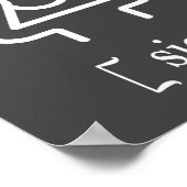 Bad Grammar Makes Me Sic Funny Grammar  Poster (Ecke)