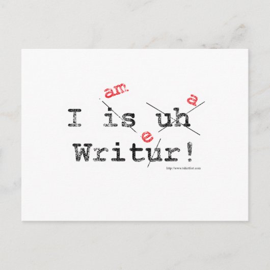Bad Grammer Postkarte (Vorderseite)