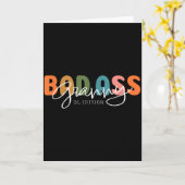 Bad Granny Original Gangster Funny Gift For Grandm Karte (Gelbe Blume)