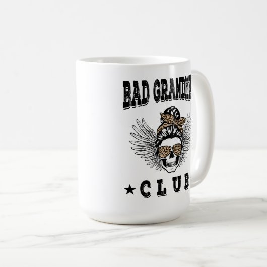 Bad Großmas Club lustiges Gigi Kaffeetasse (VorderseiteRechts)