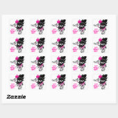 Bad Gurlz Rule Square Sticker (Blatt)