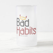 Bad Habits Denver Beer Tasse (Farbe) (Mittel)