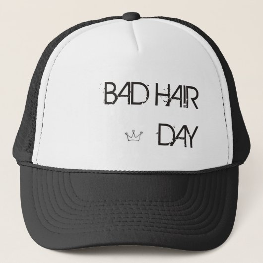Bad Hair Day Baseball Cap Truckerkappe (Vorderseite)