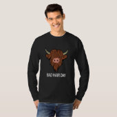 Bad Hair Day Bull Bad Haarstil Zitat Spaß Friseur T-Shirt (Vorne ganz)