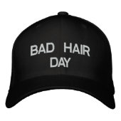 Bad Hair Day Cap Bestickte Baseballkappe (Vorderseite)