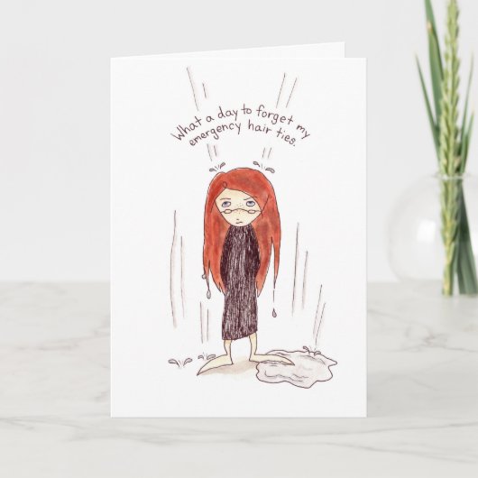 Bad Hair Day Card Karte (Vorderseite)