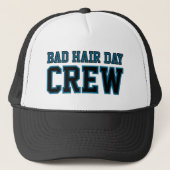 Bad Hair Day Crew, Funny Custom Truckerkappe (Vorderseite)