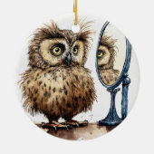 Bad Hair Day Keramik Ornament (Hinten)