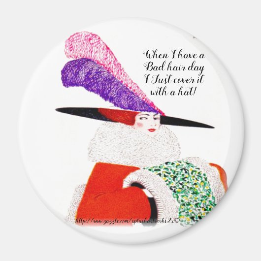 "Bad Hair Day" Magnet (Vorne)