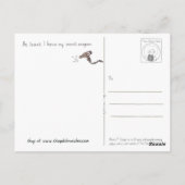 Bad Hair Day Postcard Postkarte (Rückseite)