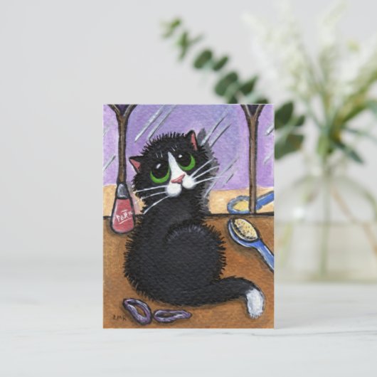 Bad Hair Day Postcard Postkarte (Stehend Vorderseite)