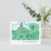 Bad Hair Day Postkarte (Stehend Vorderseite)