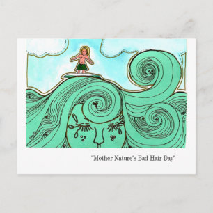 Bad Hair Day Postkarte