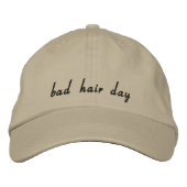 Bad Hair Day - Womens Baseballhut Bestickte Baseballkappe (Vorderseite)