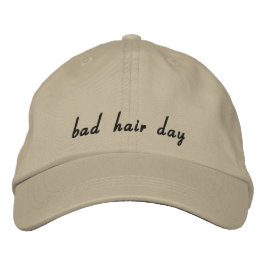 Bad Hair Day - Womens Baseballhut Bestickte Baseballkappe