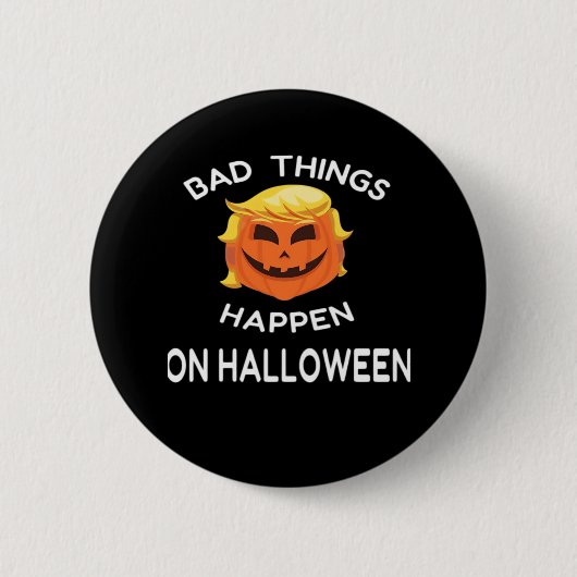 Bad Happen Halloween lustige Trumpkin für deinen F Button (Vorderseite)