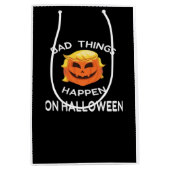 Bad Happen Halloween lustige Trumpkin für deinen F Mittlere Geschenktüte (Vorderseite)