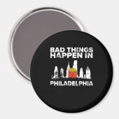 Bad Happen Philadelphia Halloween Spooky Trumpkin Magnet (Vorderseite/Rückseite)