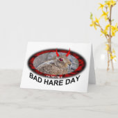 Bad Hare Day Card Karte (Gelbe Blume)