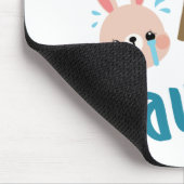 Bad Hare Day Funny Bunny Rabbit Kawaii Ostern Mousepad (Ecke)
