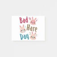 Bad Hare Day Funny Bunny Rabbit Kawaii Ostern