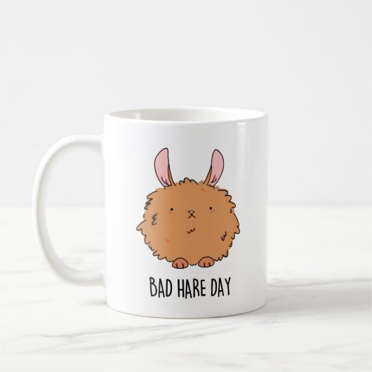 Bad Hare Day Funny Rabbit Pub Kaffeetasse (Links)