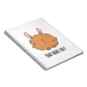 Bad Hare Day Funny Rabbit Pub Notizblock (Rechte Seite)