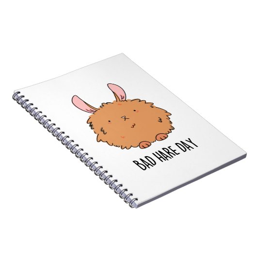 Bad Hare Day Funny Rabbit Pub Notizblock (Rechte Seite)