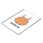 Bad Hare Day Funny Rabbit Pub Notizblock (Linke Seite)