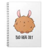 Bad Hare Day Funny Rabbit Pub Notizblock (Vorderseite)