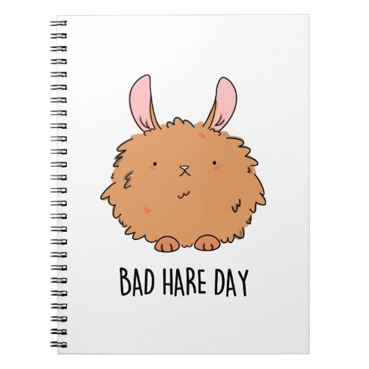 Bad Hare Day Funny Rabbit Pub Notizblock (Vorderseite)
