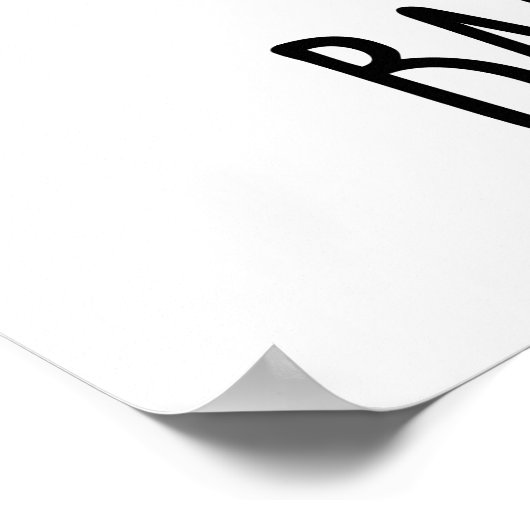 Bad Hare Day Funny Rabbit Pub Poster (Ecke)