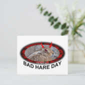 Bad Hare Day Postcard Postkarte (Stehend Vorderseite)