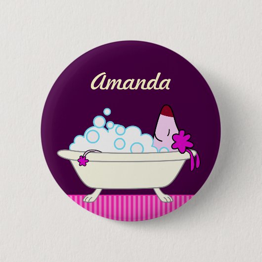 Bad Haustiergroomers Hunde Button (Vorderseite)