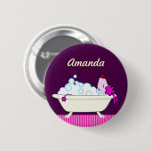 Bad Haustiergroomers Hunde Button (Vorne & Hinten)