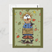 Bad Hay'r Day Scarecrow Postkarte (Vorne/Hinten)