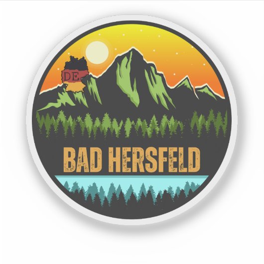Bad Hersfeld, Deutschland Aufkleber (Vorderseite)