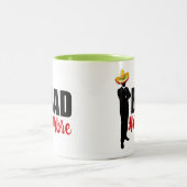 Bad Hombre Silhouette und Sombrero Zweifarbige Tasse (Mittel)