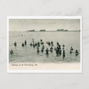 Bad in St. Petersburg, FL 1906 Vintag Postkarte