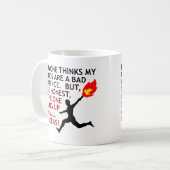 Bad Influence Funny Mug Kaffeetasse (Vorderseite Links)