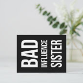 Bad Influenzaschwester Postkarte (Stehend Vorderseite)