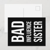 Bad Influenzaschwester Postkarte (Vorne/Hinten)